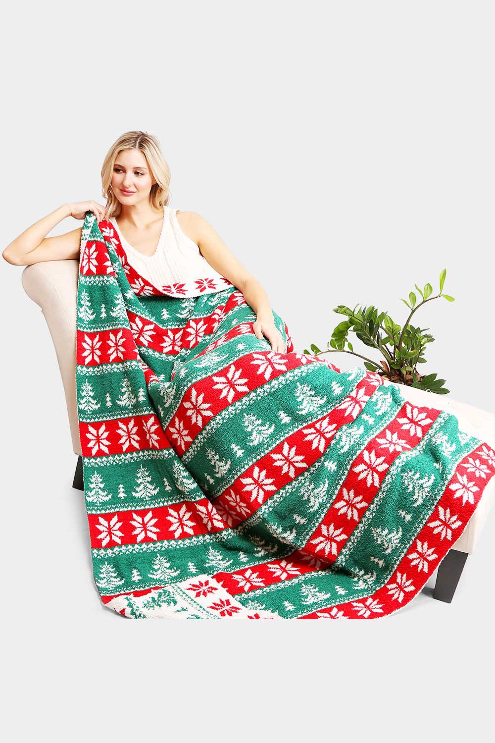 Christmas Patterned Blankets - Debs on 5th