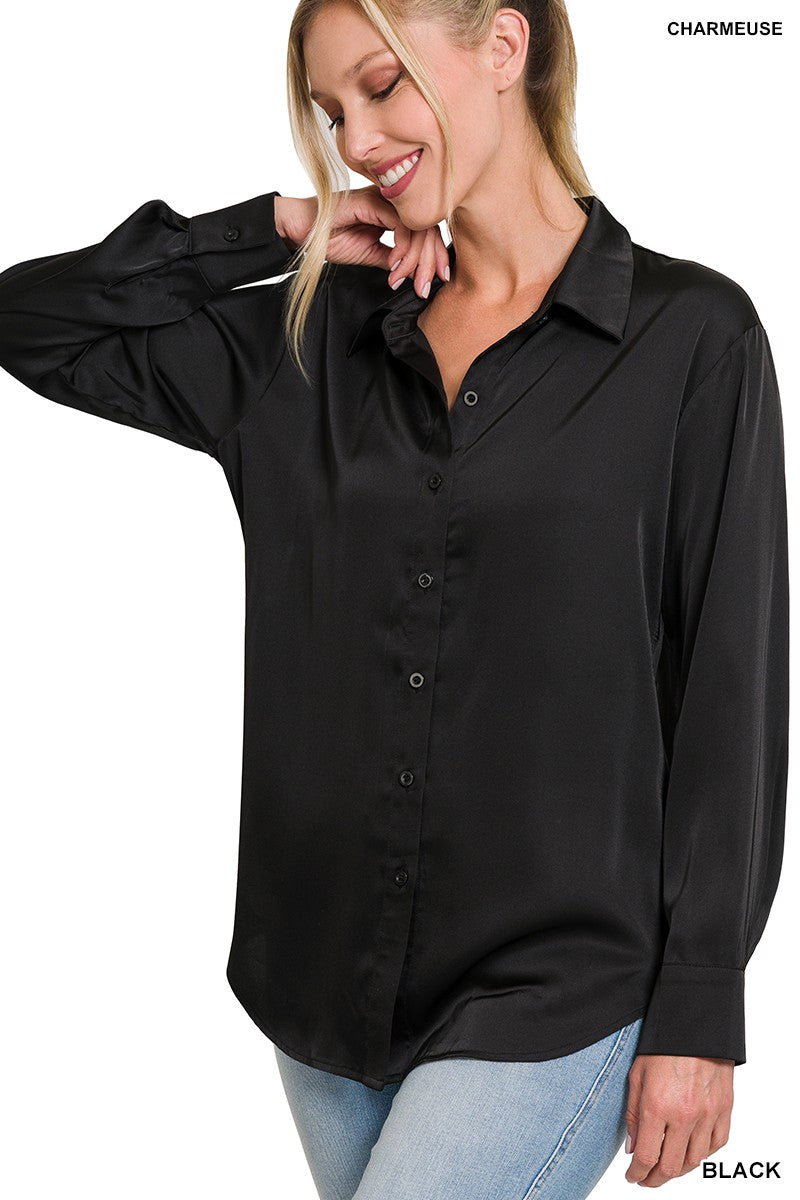 Satin Blouse - Debs on 5th