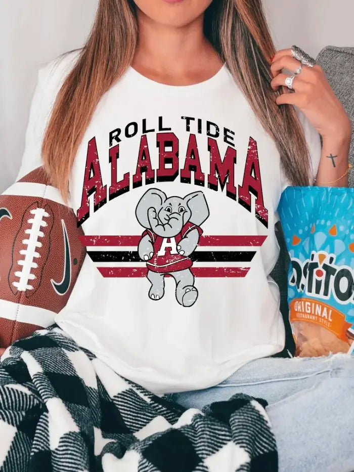Roll Tide Alabama Graphic Tee - Debs on 5th