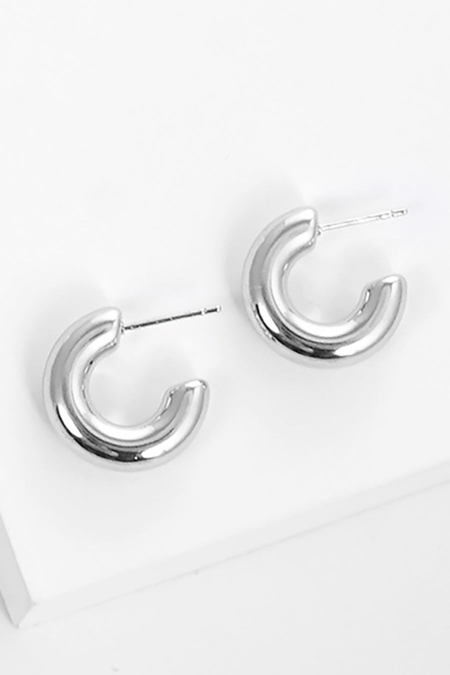 Gold Dipped Metal Hoop Earrings - Debs on 5th