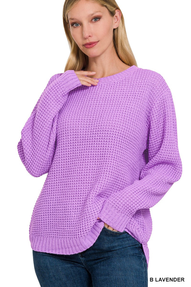 Midweight Waffle Sweater - Debs on 5th