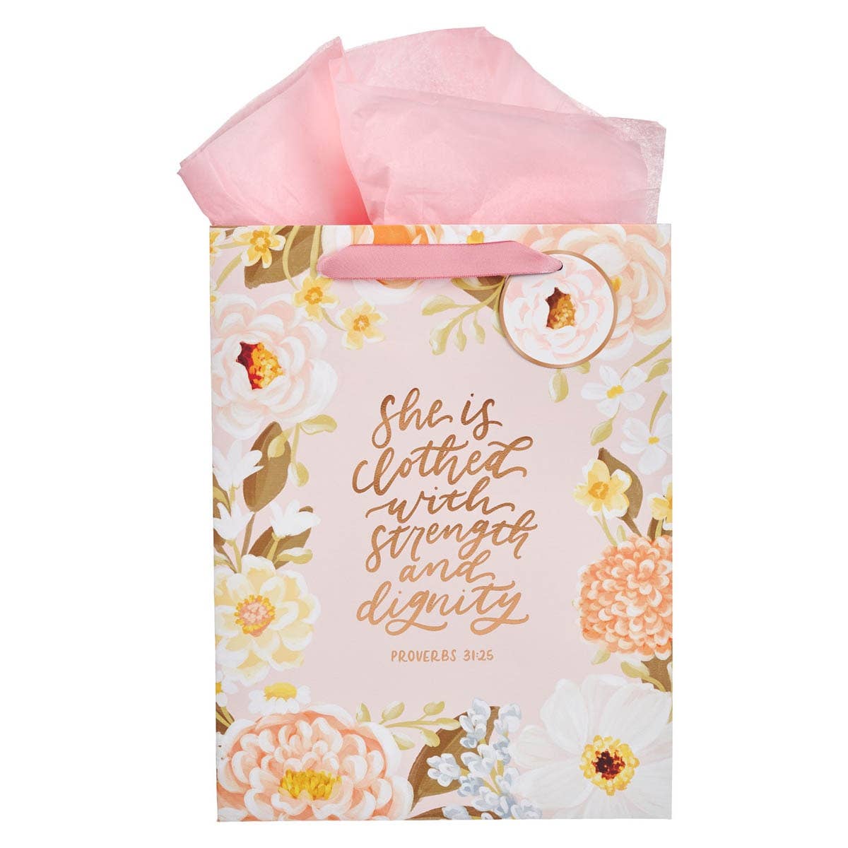 Gift Bag LG Portrait Strength & Dignity Prov. 31:25 New