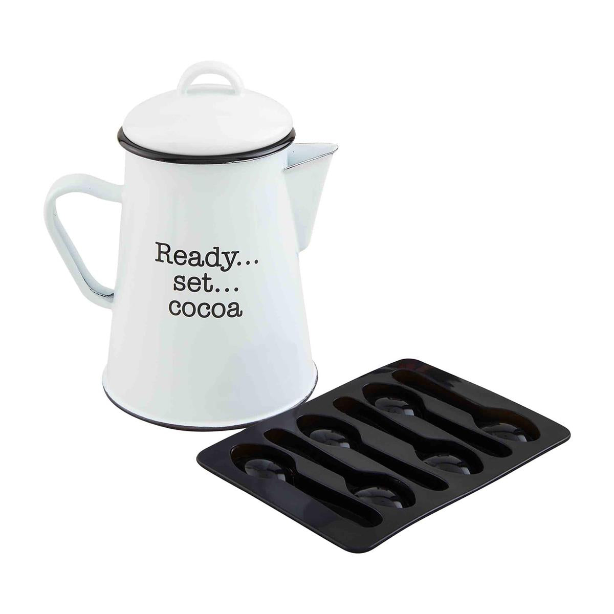 Cocoa Pitcher & Spoon Mold Set - Debs on 5th