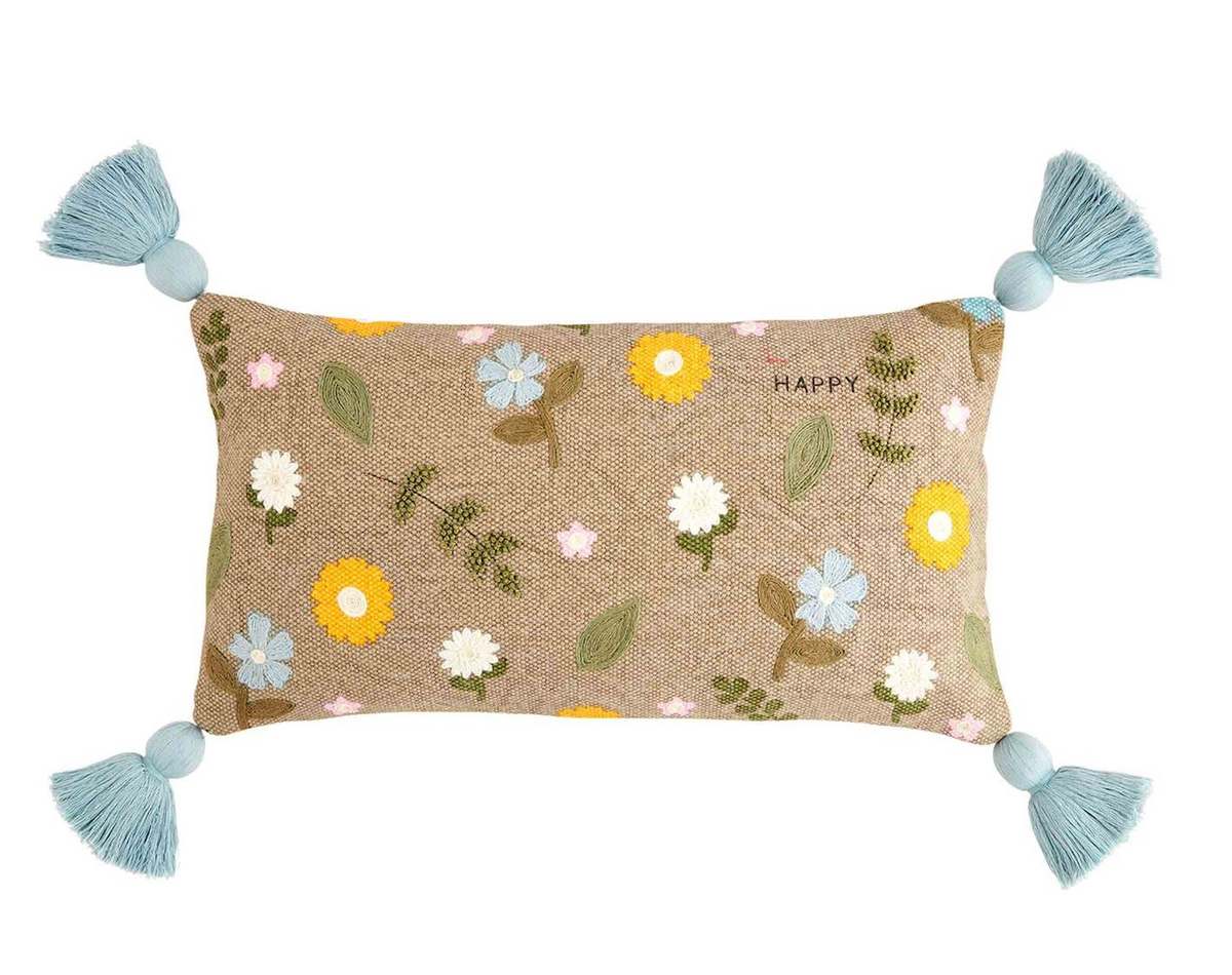 Happy Floral Pillow
