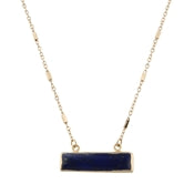 16" Chain Necklace w/Rectangle Bar - Debs on 5th