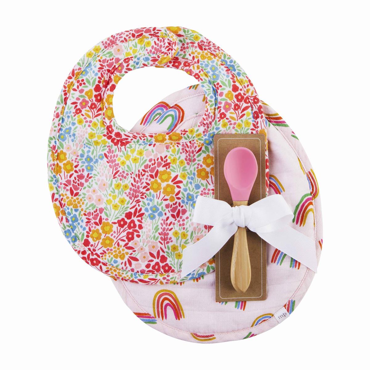 Rainbow Bib & Spoon Set - Debs on 5th