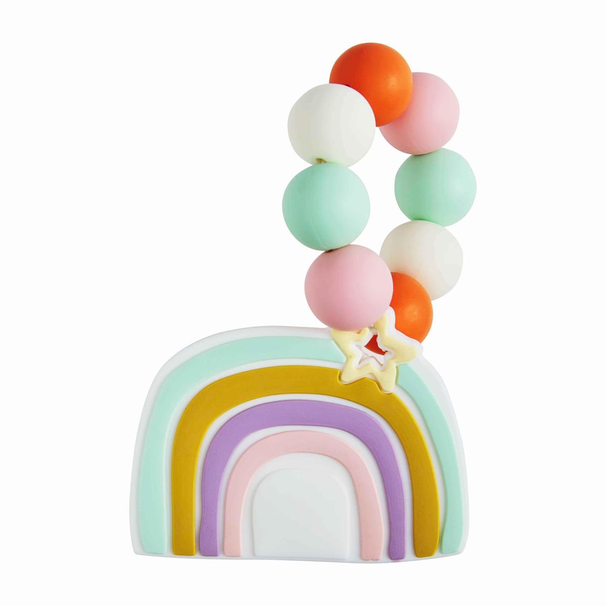Rainbow Silicone Teether - Debs on 5th