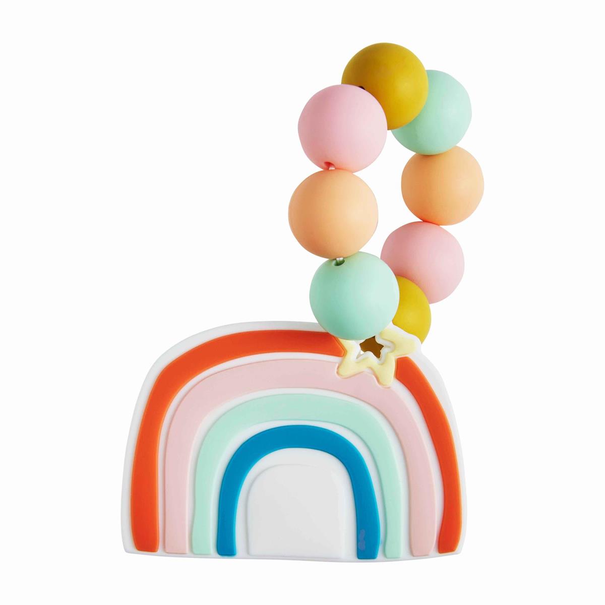 Rainbow Silicone Teether - Debs on 5th