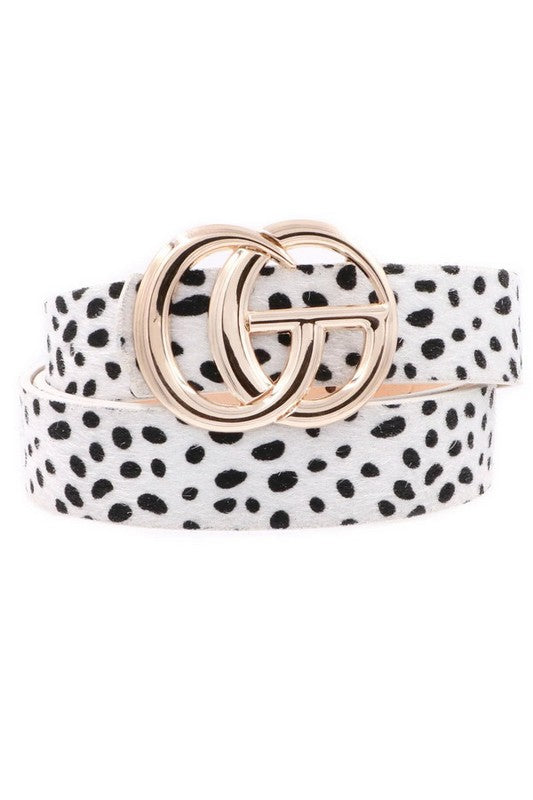 Leopard Faux Fur CG Belt - Debs on 5th