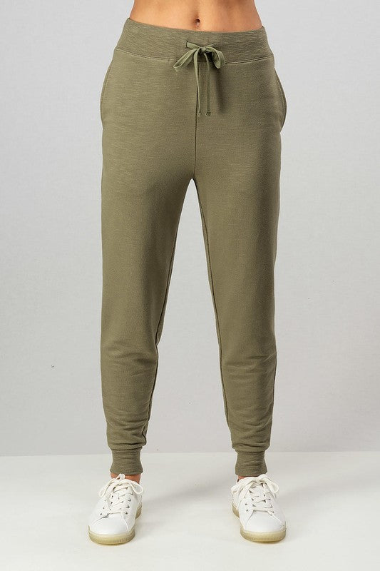 Two Tone French Terry Joggers - Debs on 5th