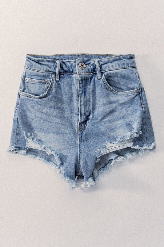 Distressed Denim Shorts - Debs on 5th