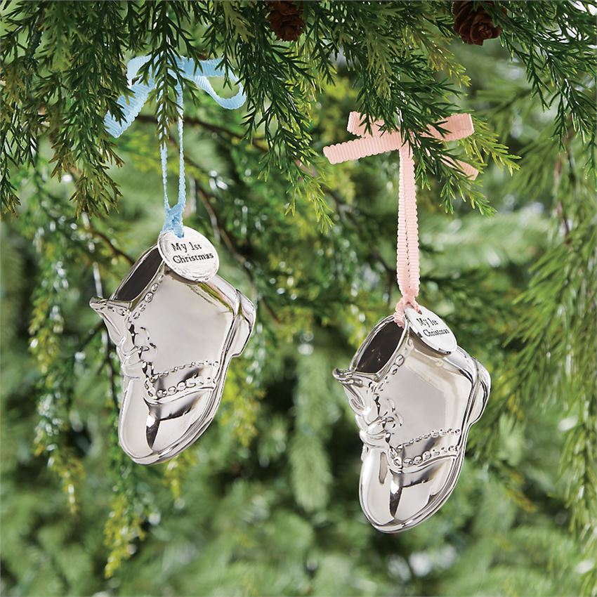 Baby My First Bootie Ornament - Debs on 5th