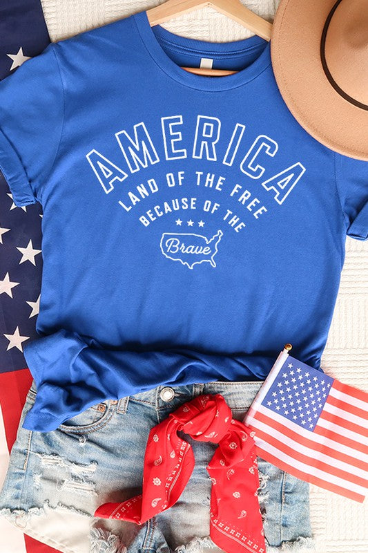 America Land of Free Graphic Tee - Debs on 5th