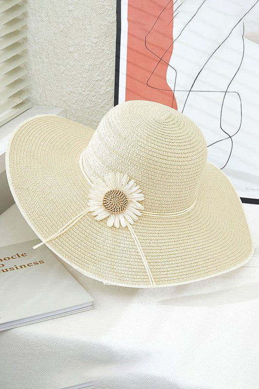 Sunflower Band Straw Sun Hat - Debs on 5th