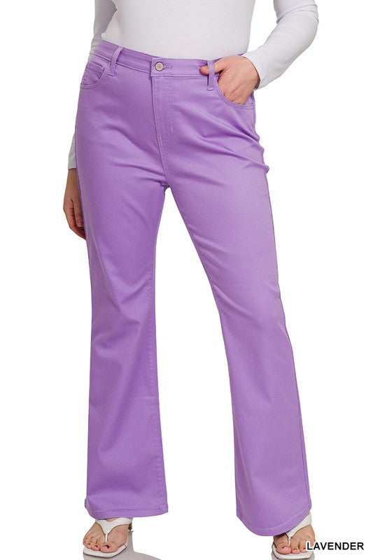 Plus High Rise Bootcut Denim Pants - Debs on 5th