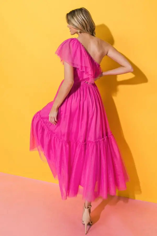Dancing Queen Mesh Midi Dress - Debs on 5th
