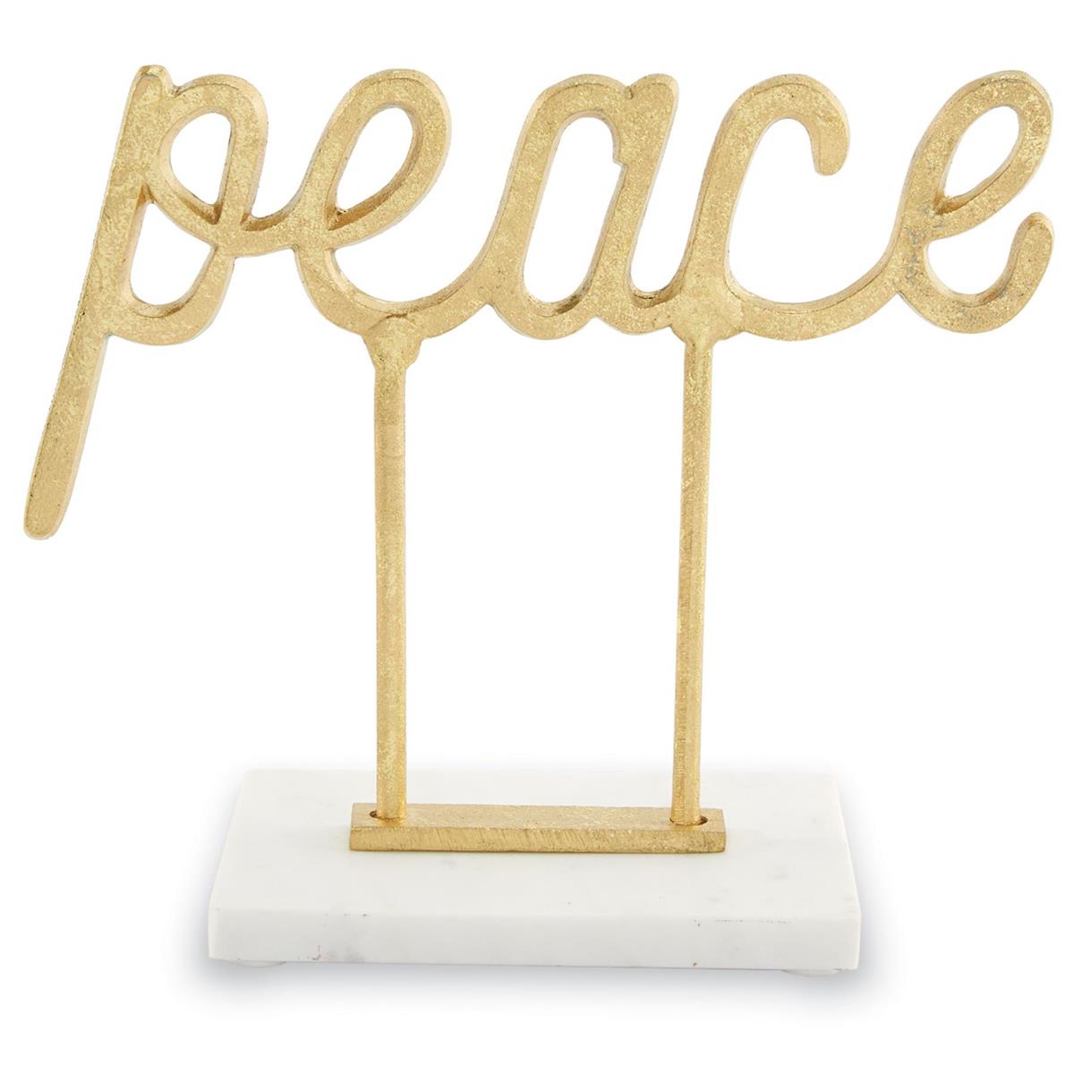 Peace Gold Sentiment Sitters - Debs on 5th