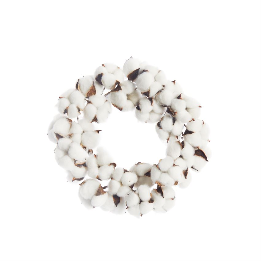 Natural Cotton Wreath - Debs on 5th