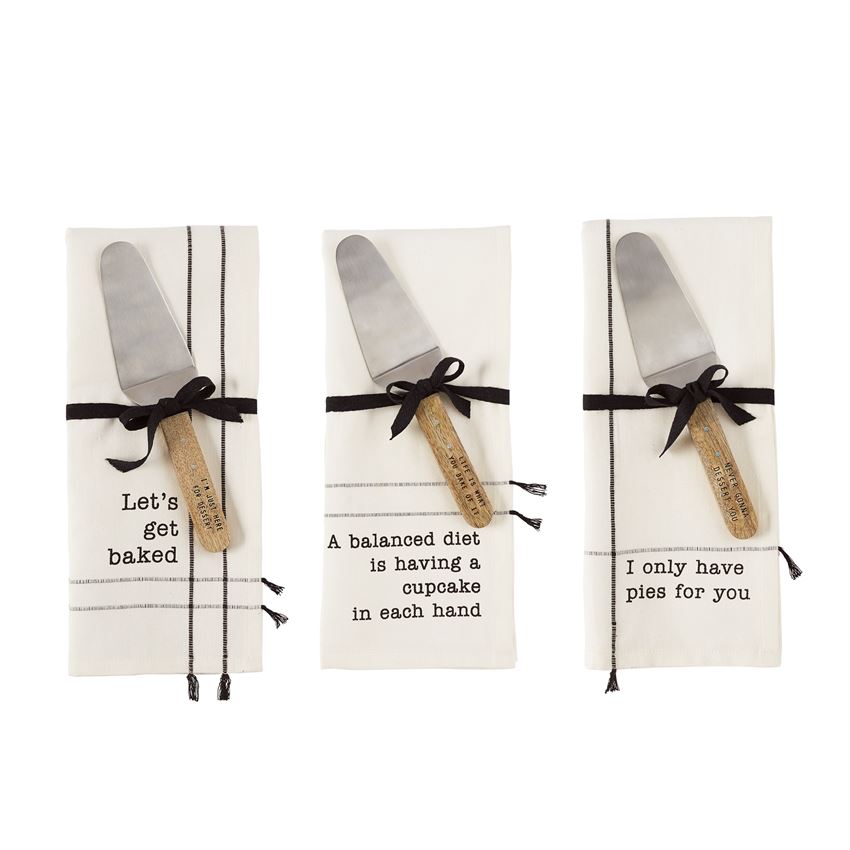 Circa Tassel Towel & Server Set - Debs on 5th