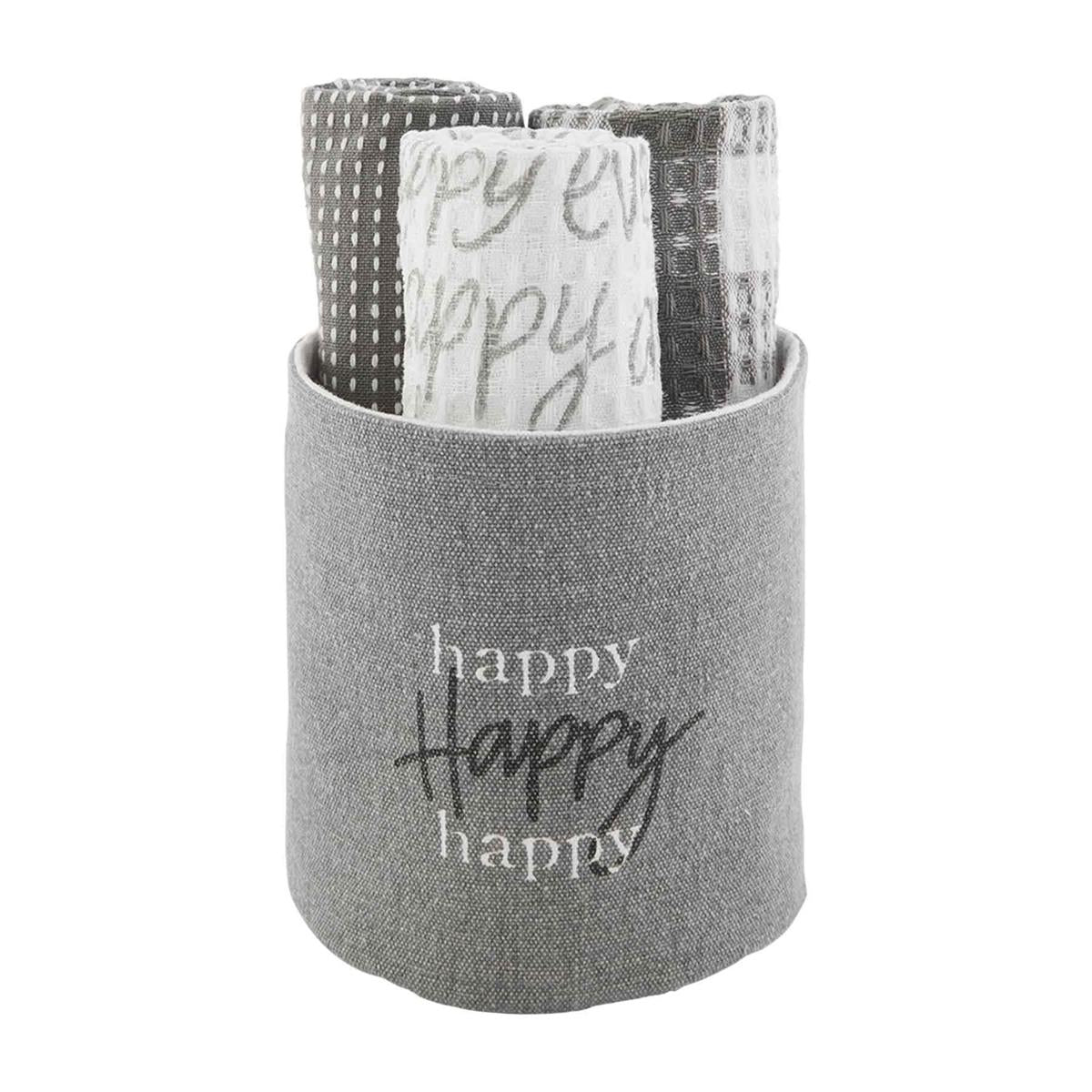 Happy Towel Bucket Set - Debs on 5th