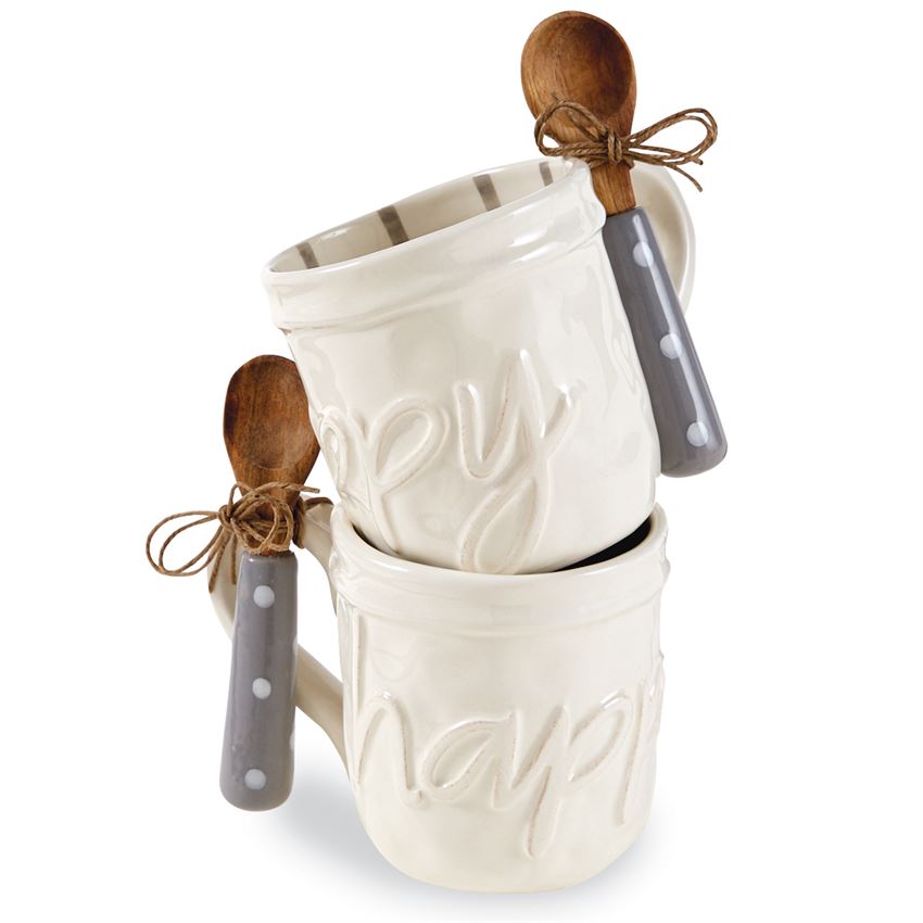 Happy Mug 2 pc Set - Debs on 5th