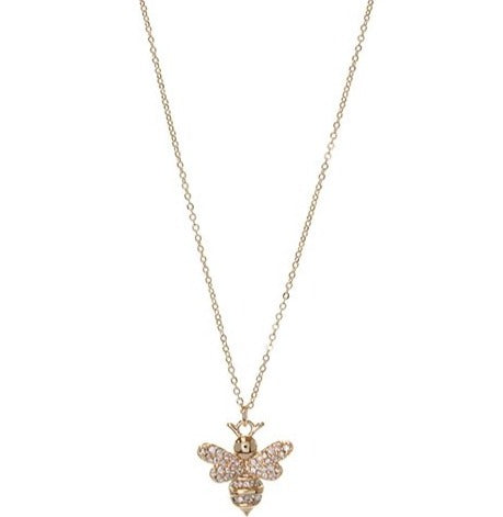 Diamond Stud Bee Necklace - Debs on 5th