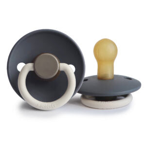 FRIGG Classic Natural Rubber Pacifier Size 0/6 Months - Debs on 5th
