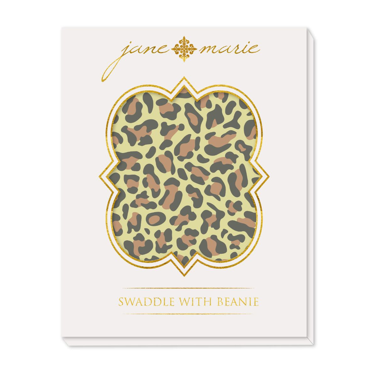 Leopard Swaddle & Beanie Set - Debs on 5th