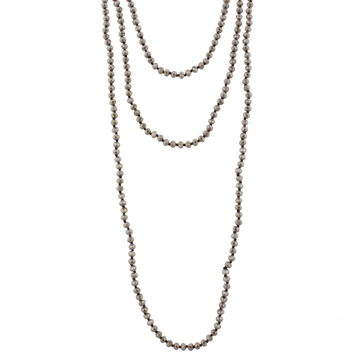 80" Hand Knotted Necklace - Debs Boutique  LLC