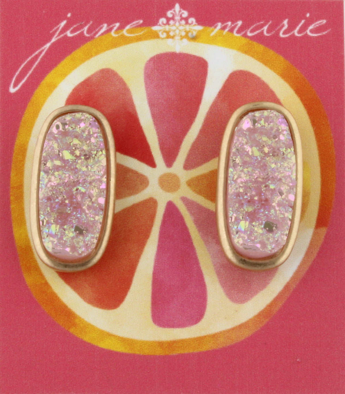 Ab  Rounded Druzy Stud - Debs on 5th