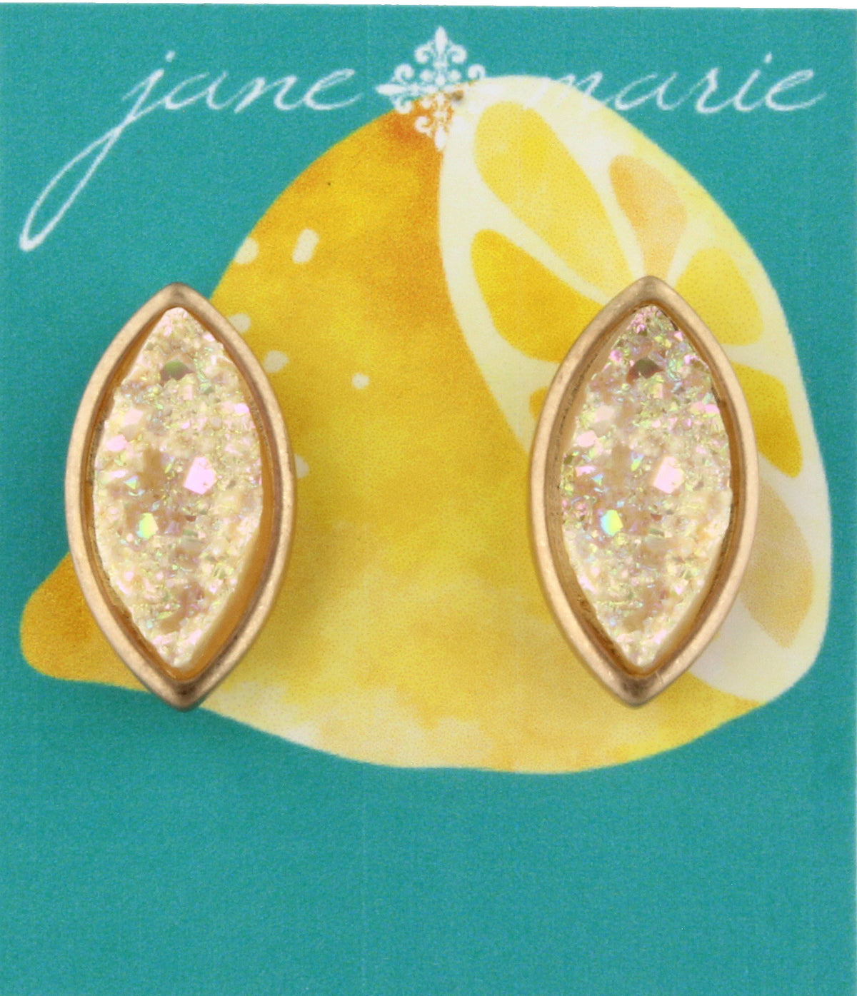 Ab  Rounded Druzy Stud - Debs on 5th