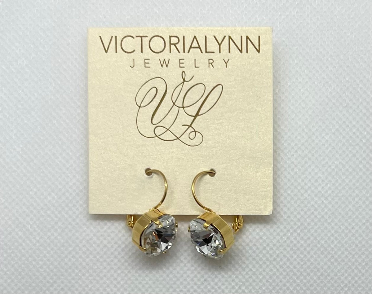 12mm Square Dangles - Gold Tone - Debs on 5th