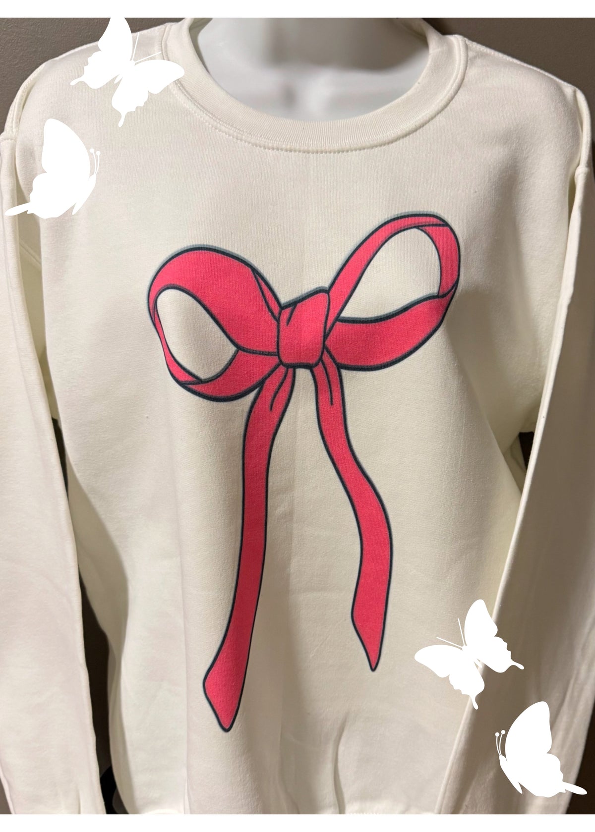 Pink Bow Sweatshirt