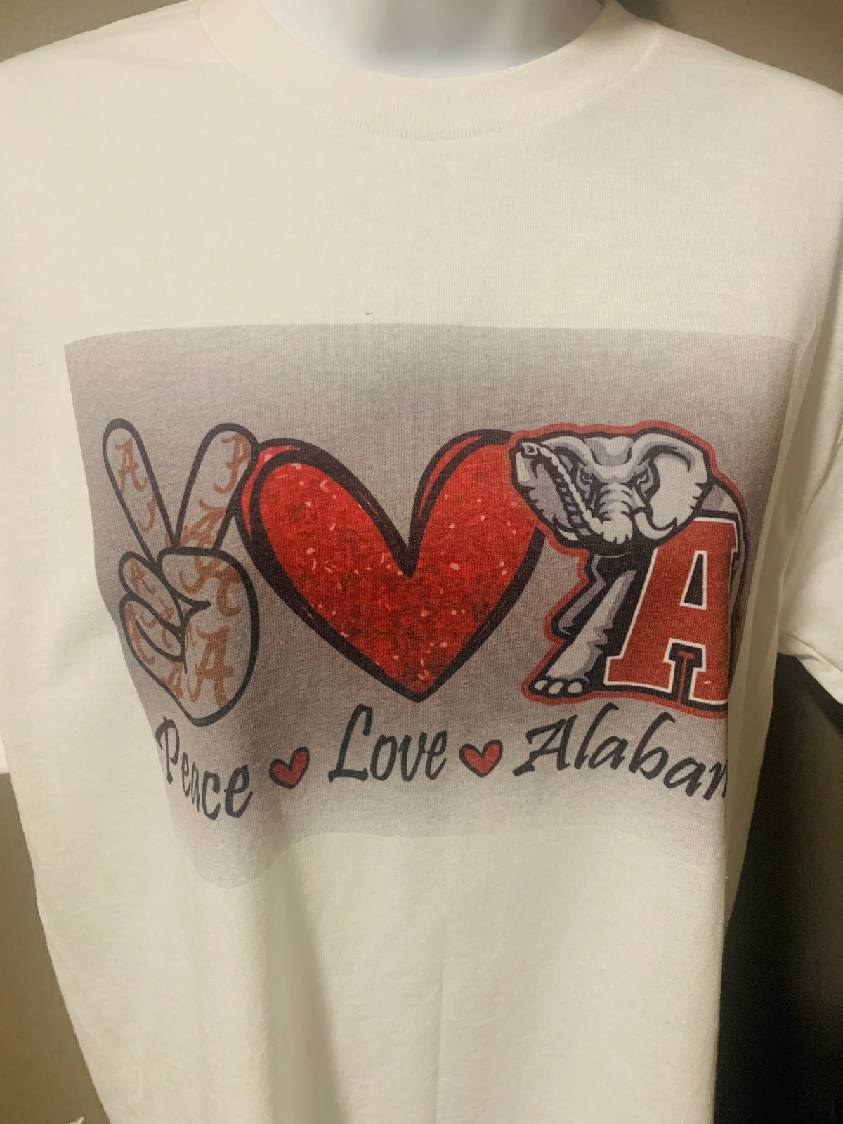 Peace Love Alabama Graphic Top