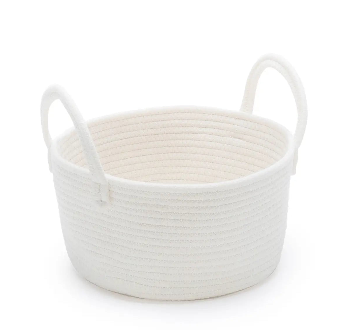 Woven Rope Basket with Handles