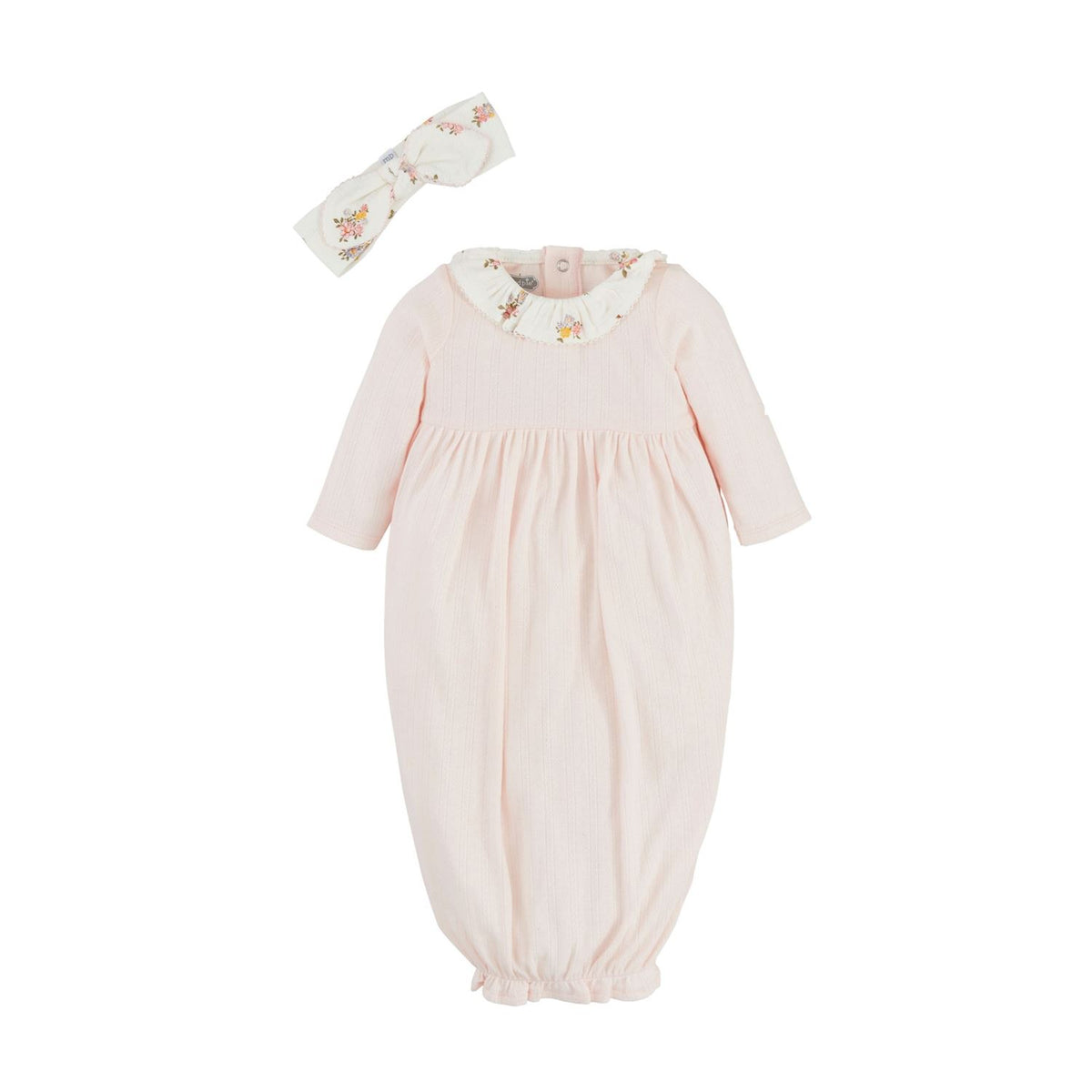 Pointelle Infant Gown