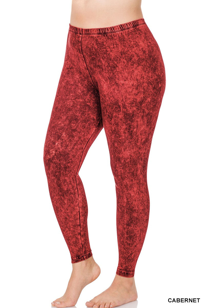 Plus Mineral Washed Leggings