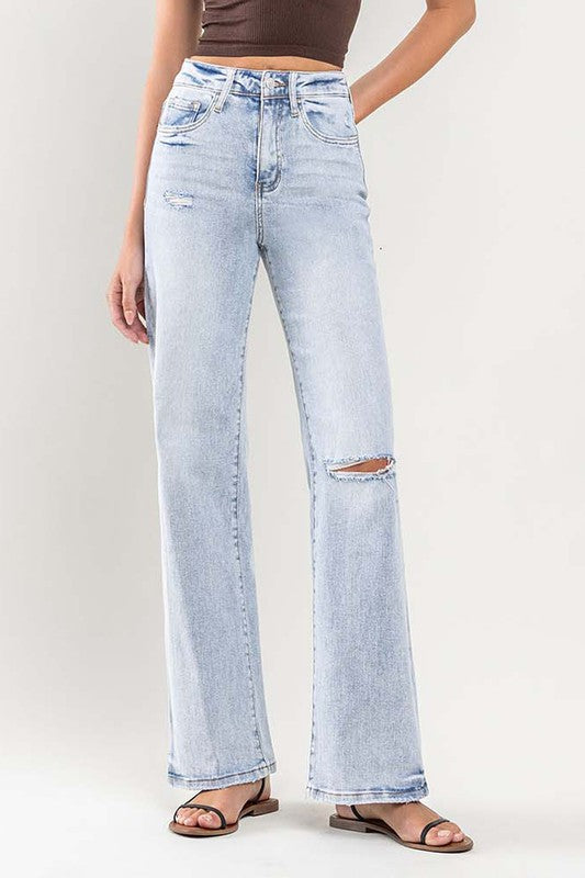 90s Vintage Super High Rise Flare Jeans
