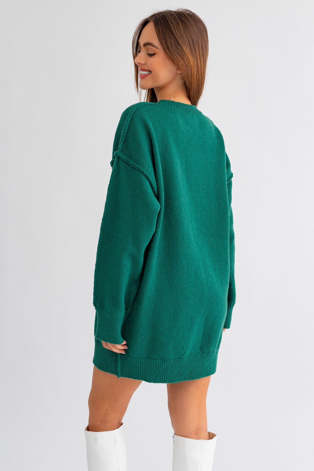 Woodland Oversized Tunic Sweater Dress