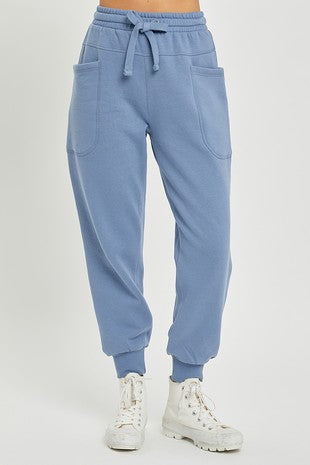 High Rise Side Pocket Relaxed Jogger Pants