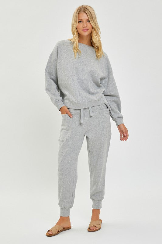 High Rise Side Pocket Relaxed Jogger Pants