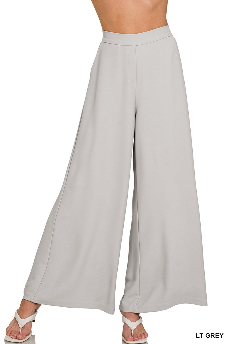 Relaxed Fit Elastic Waist Pants