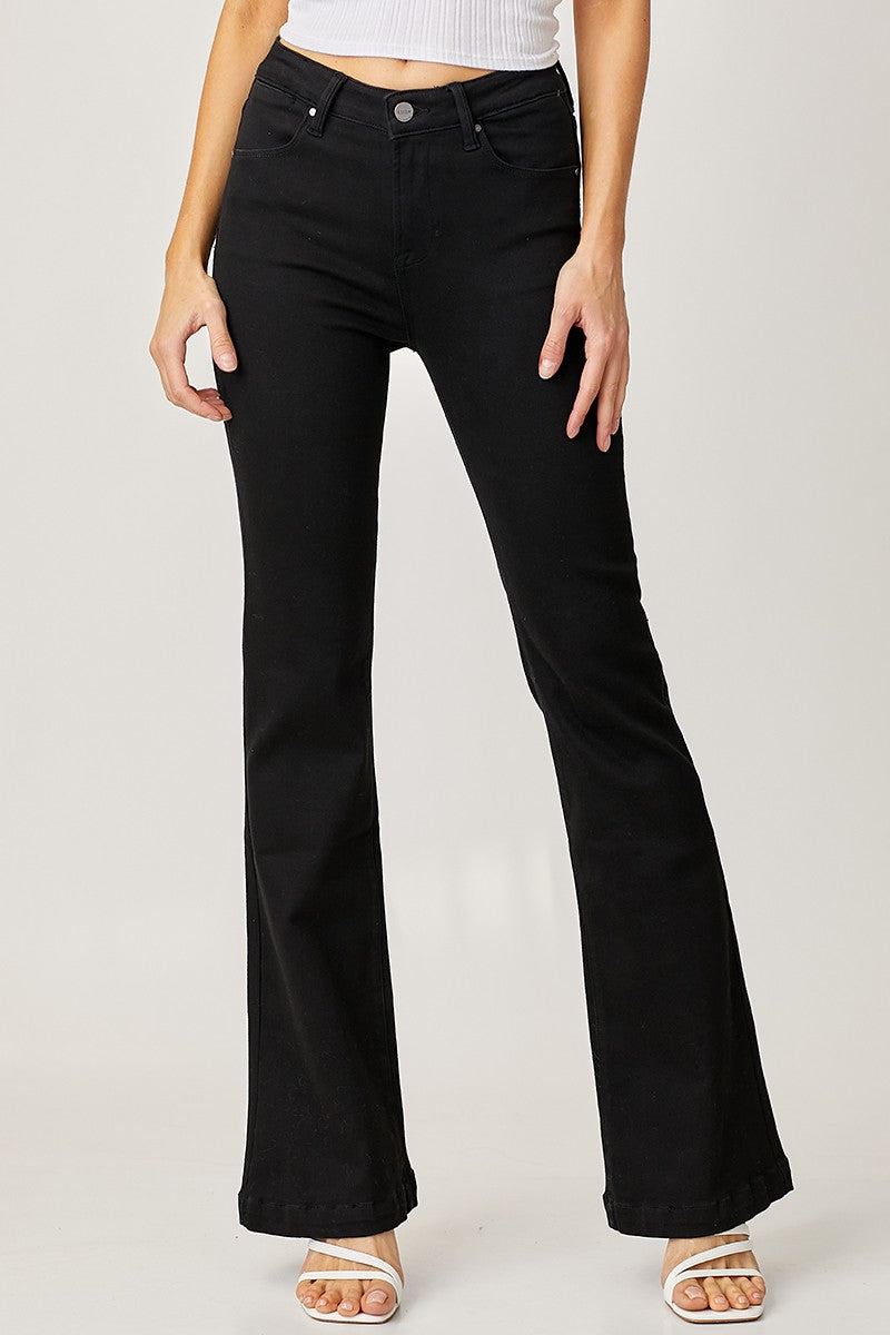 High Rise Basic Flare Jeans