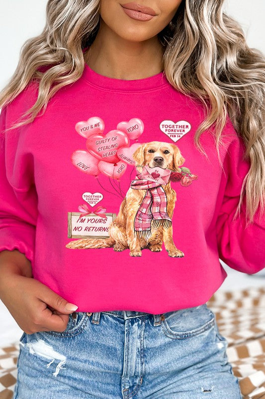 Valentine's Day Together Forever Dog Sweatshirt