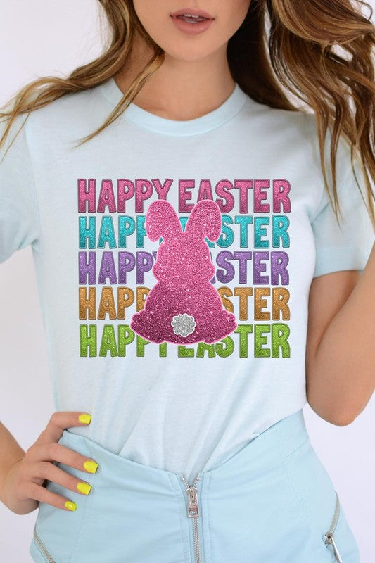 Happy Easter Bunny Christian Graphic T Shirts