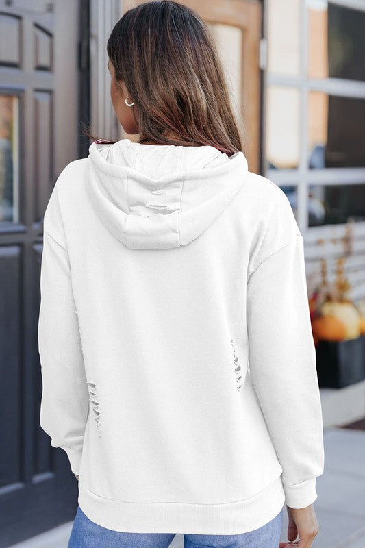 Women Hooded Sweatshirt with Kangaroo Pocket