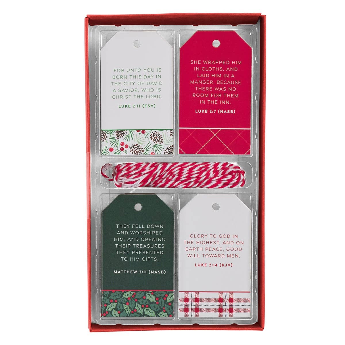 Gift Tags 16pc Christmas Plaid