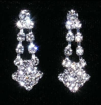 Diamond Tips Drop Earring