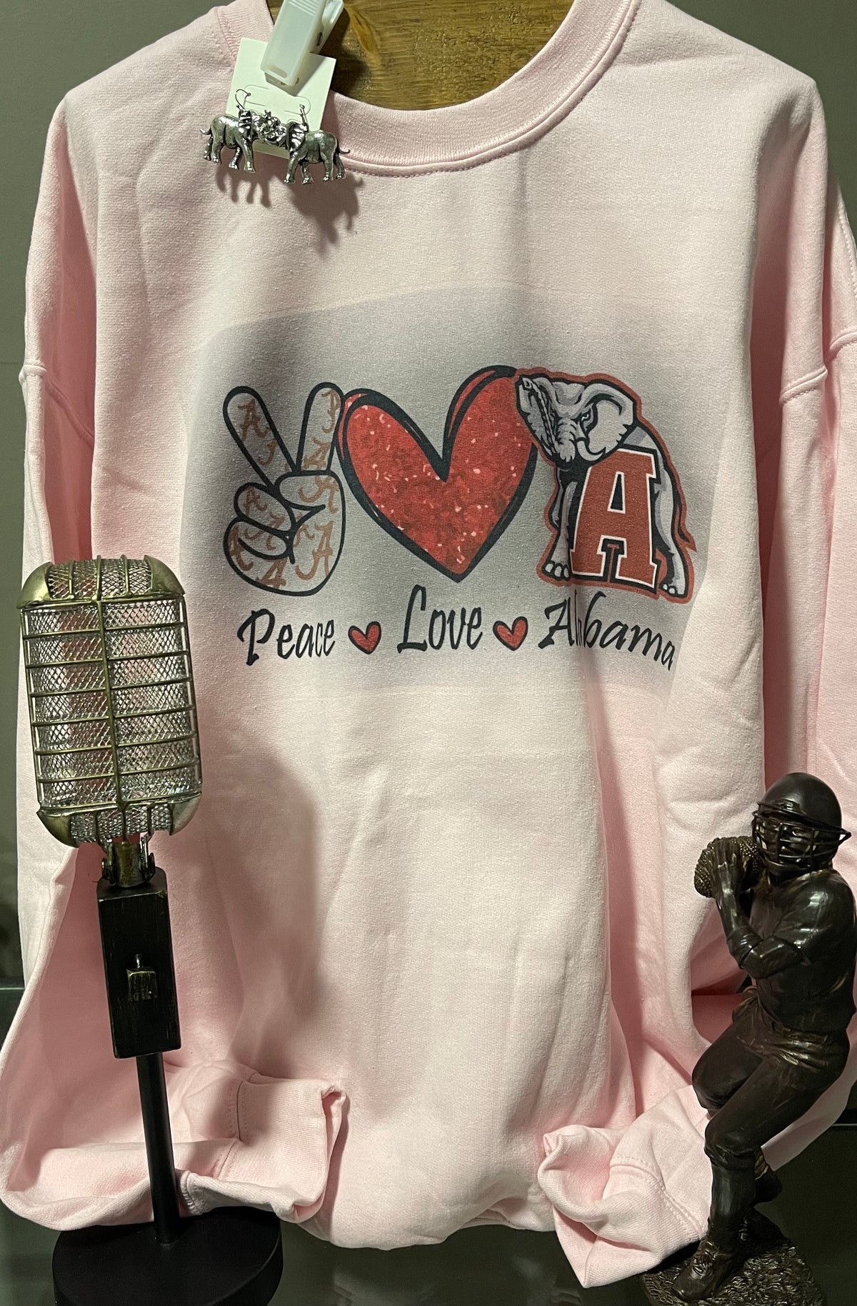 Peace, Love, Alabama Crewneck Sweatshirt