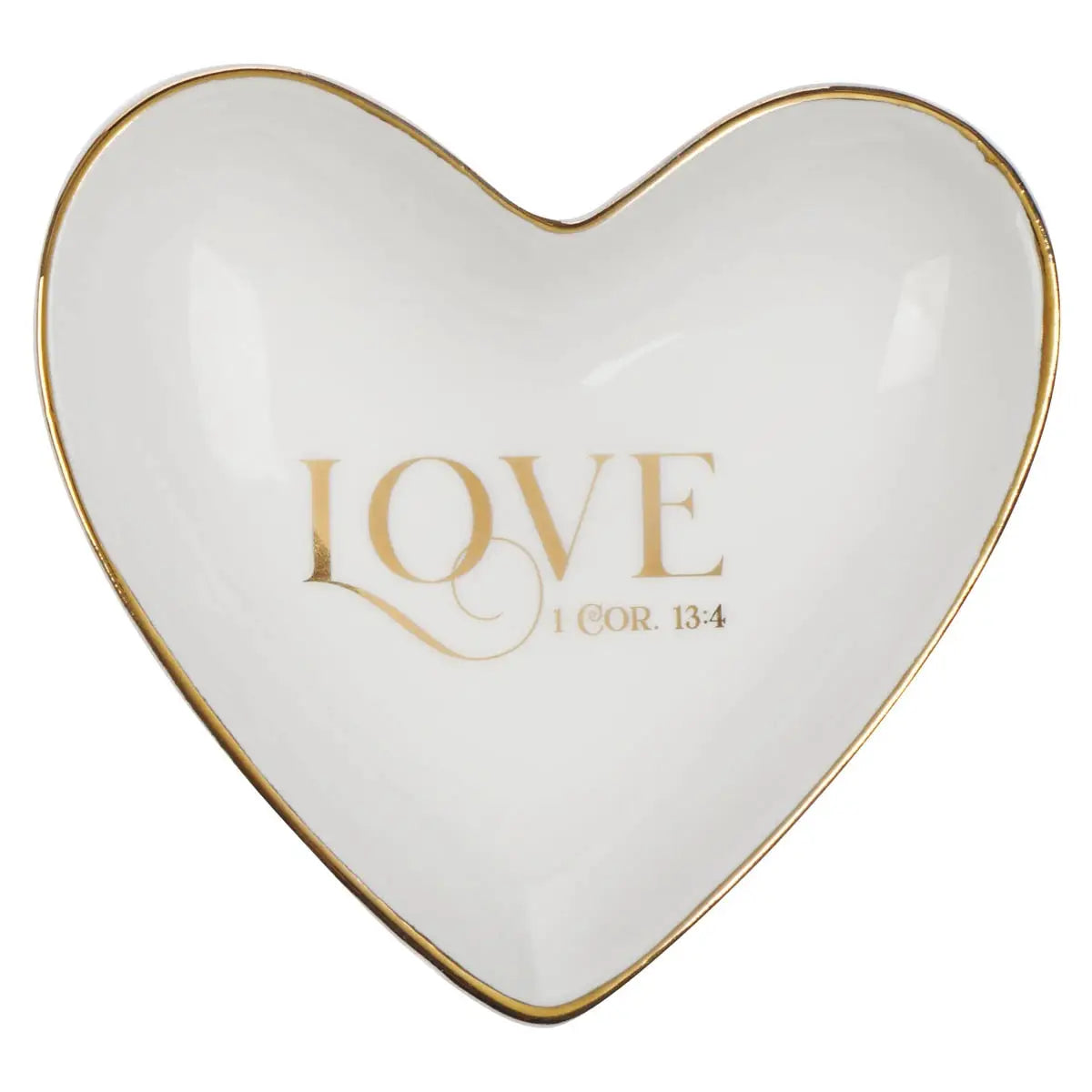 Love White Ceramic Trinket Tray